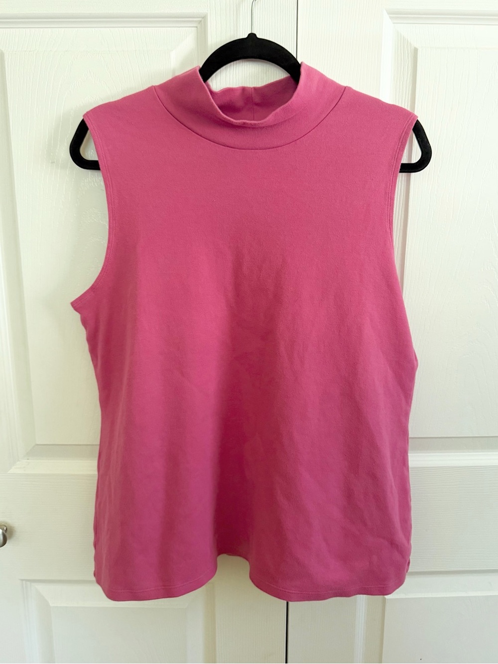 5 for $25! croft & barrow Sleeveless Mock Neck Tank Top - Hot Pink